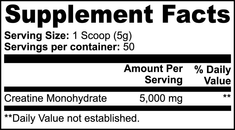 Creatine Monohydrate — Hydration Powder